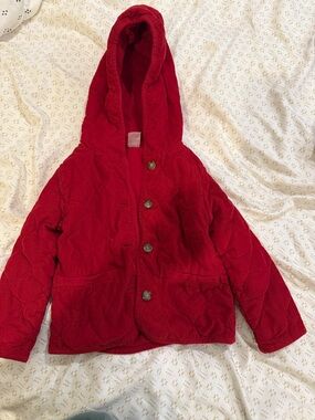 Carter's Quilted Hooded Puffer Jacket - Red
